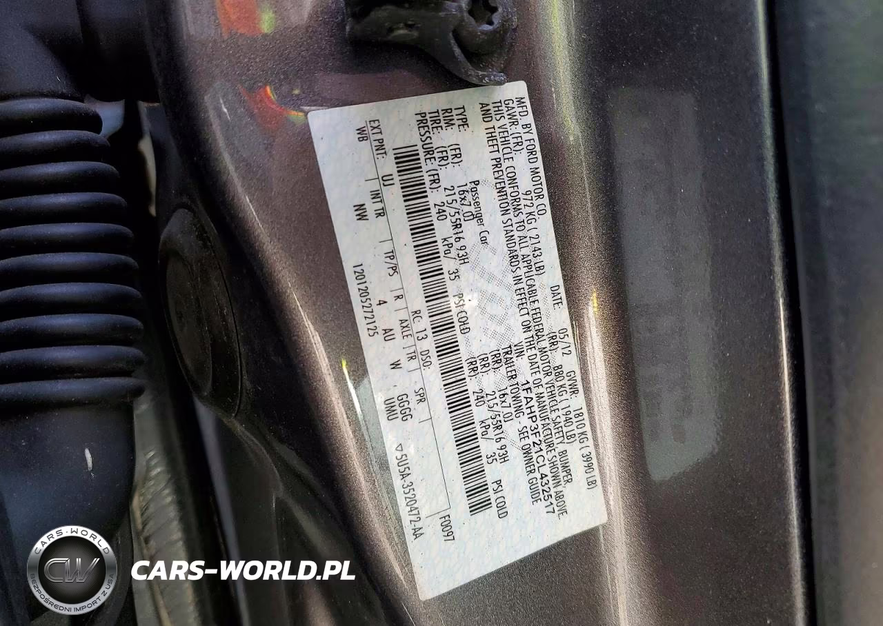 2012 Ford Focus Se VIN:1FAHP3F21CL432517 - 12