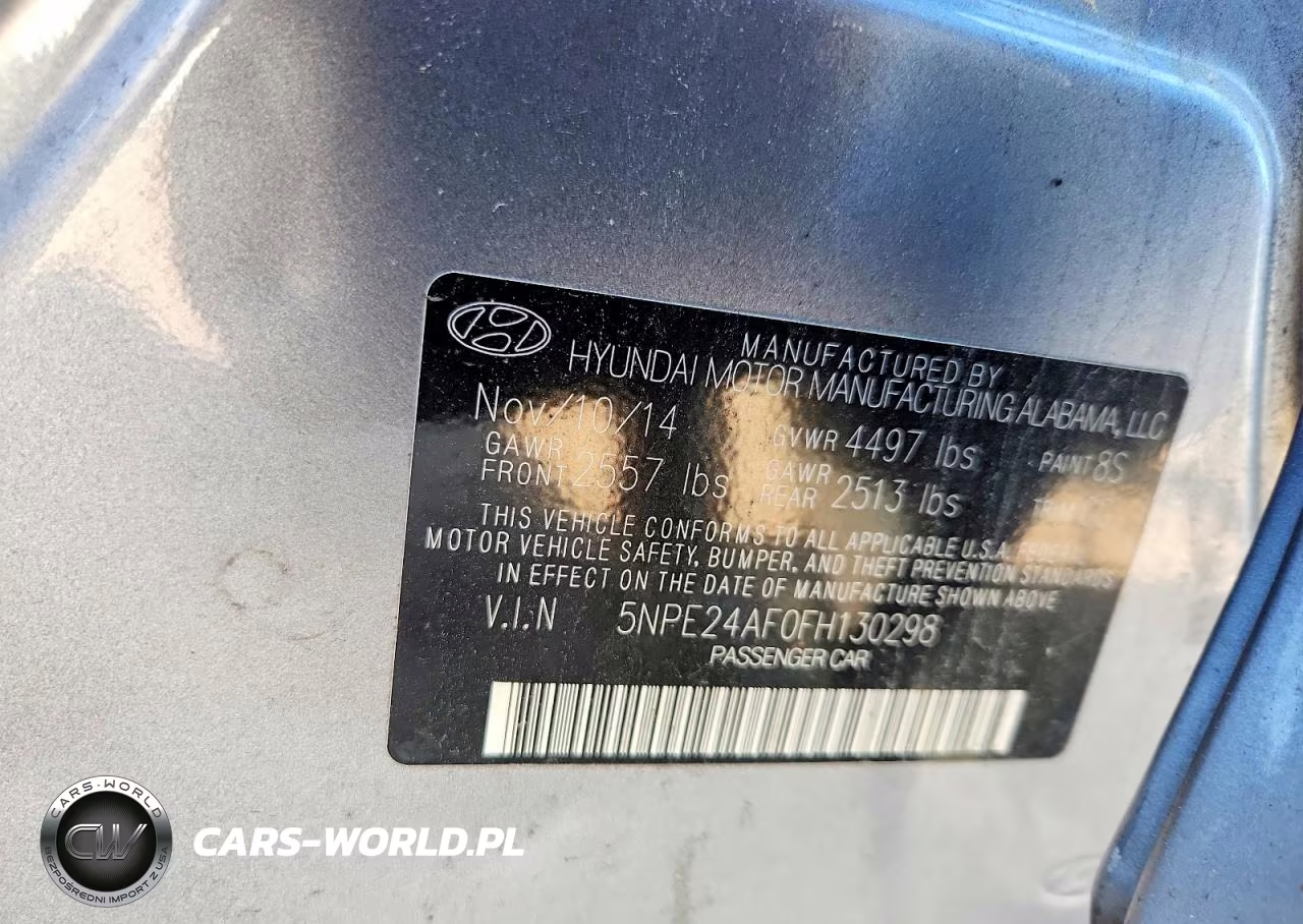 2015 Hyundai Sonata Se VIN:5NPE24AF0FH130298 - 13