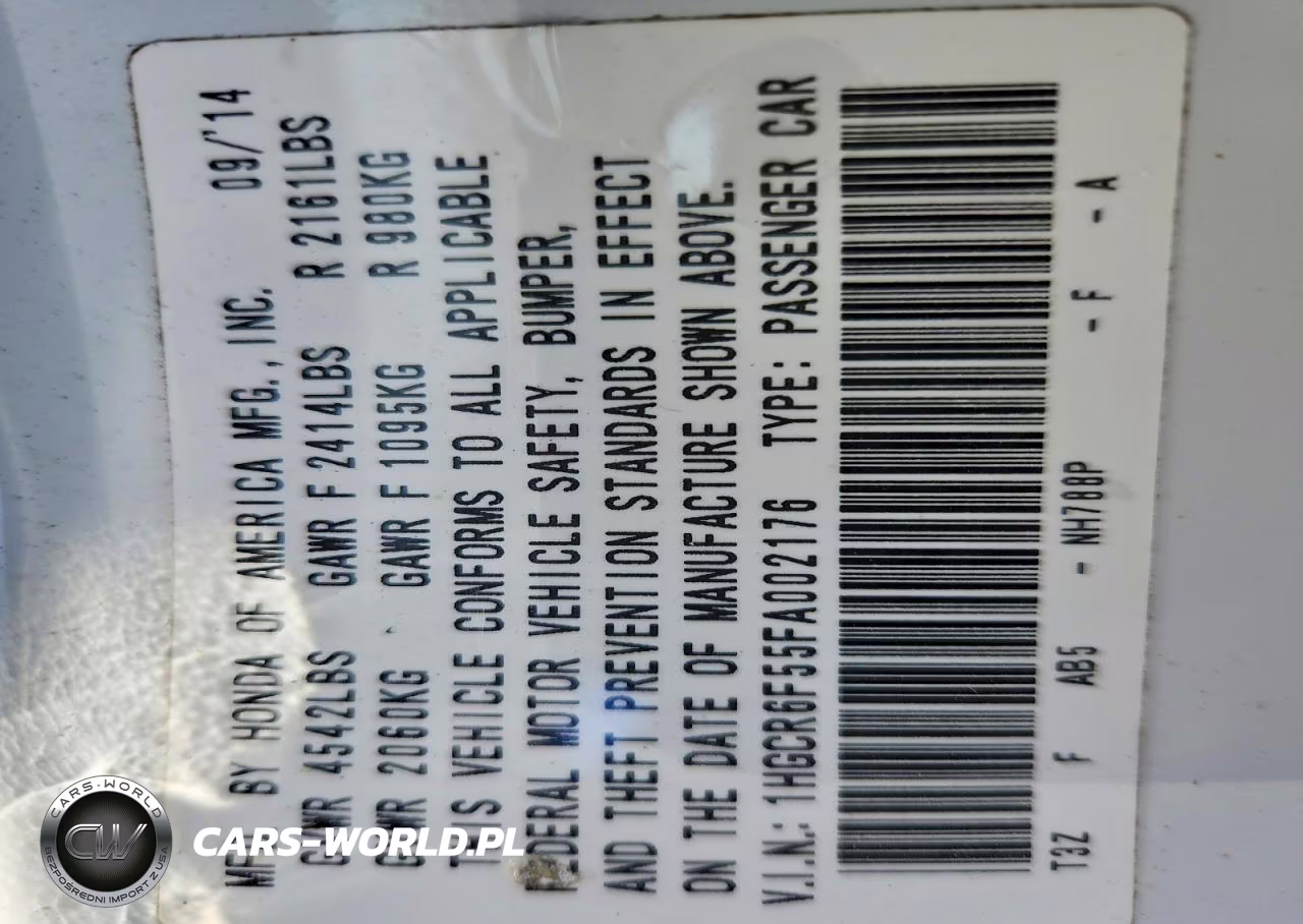 2015 Honda Accord Hybrid Exl VIN:1HGCR6F55FA002176 - 13
