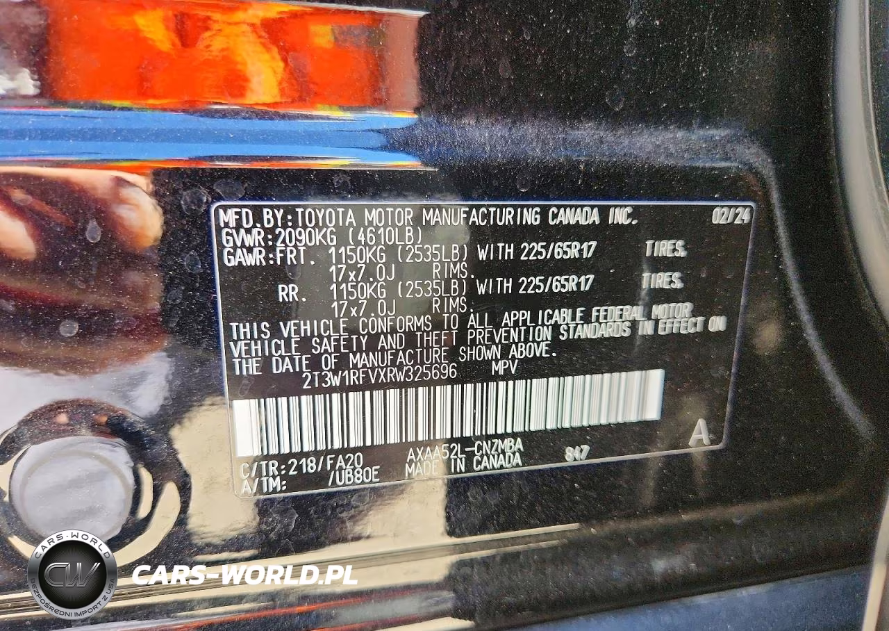 2024 Toyota Rav4 Xle VIN:2T3W1RFVXRW325696 - 13