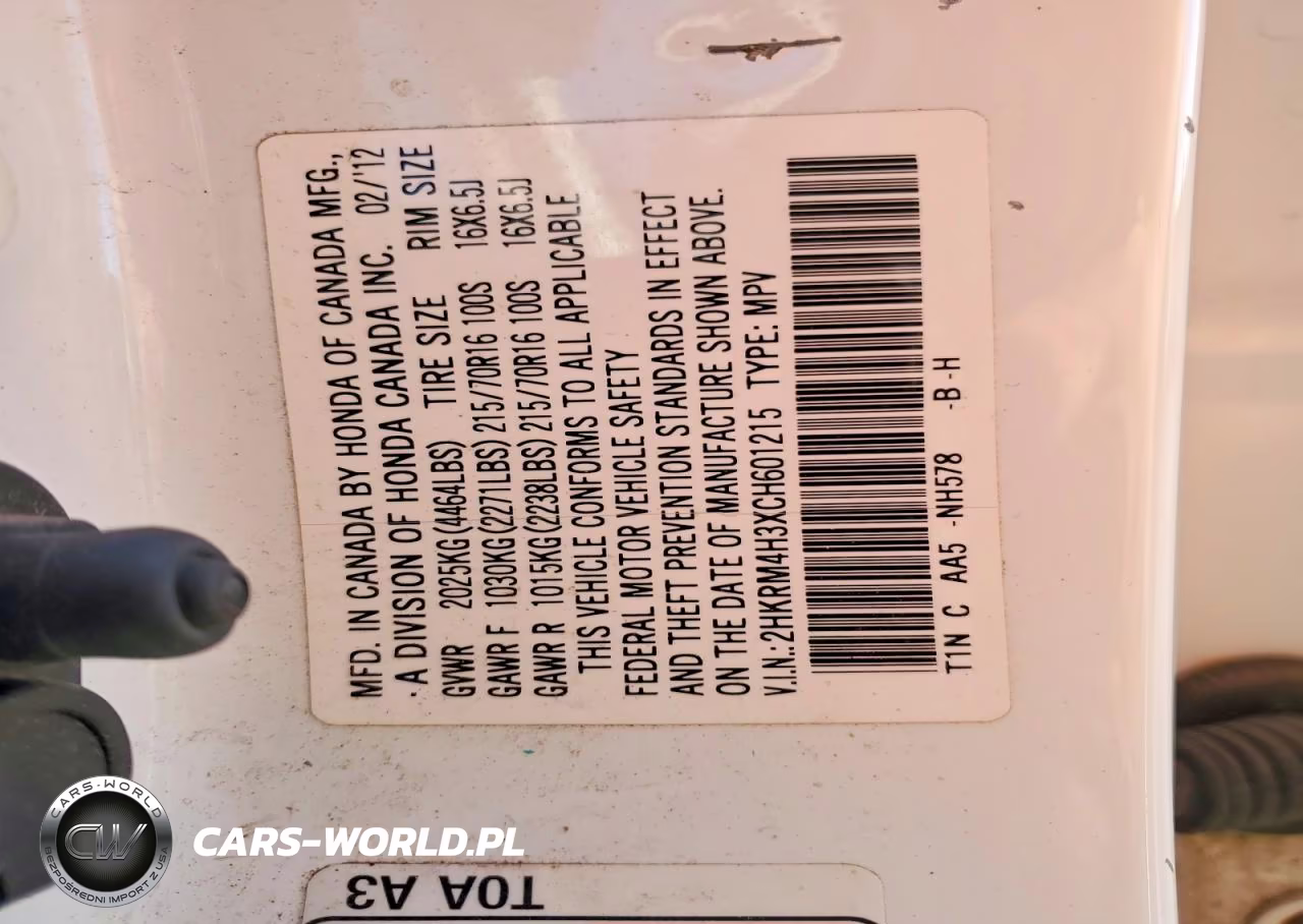 2012 Honda Cr-V Lx VIN:2HKRM4H3XCH601215 - 13