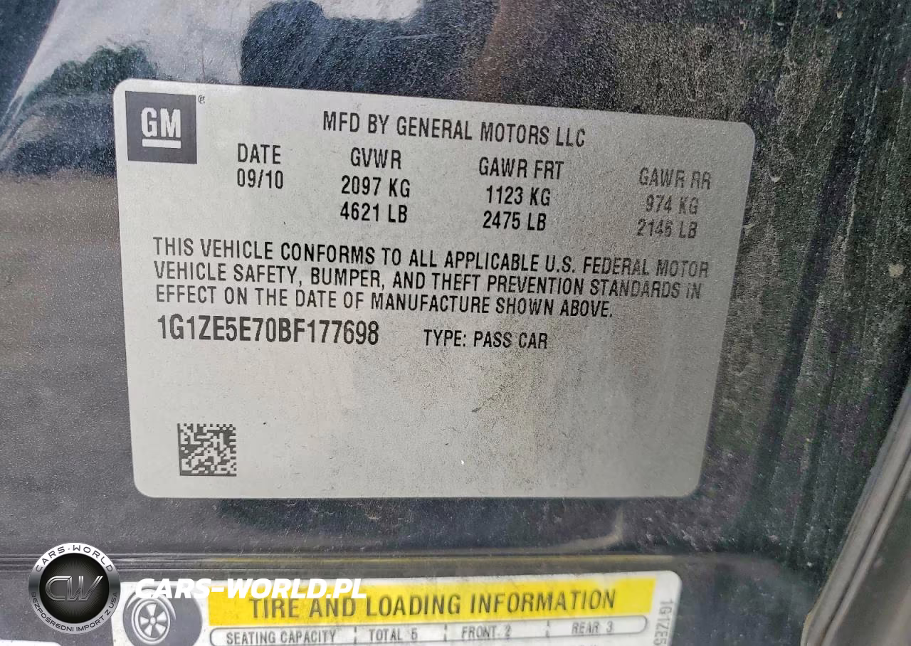 2011 Chevrolet Malibu Ltz VIN:1G1ZE5E70BF177698 - 12
