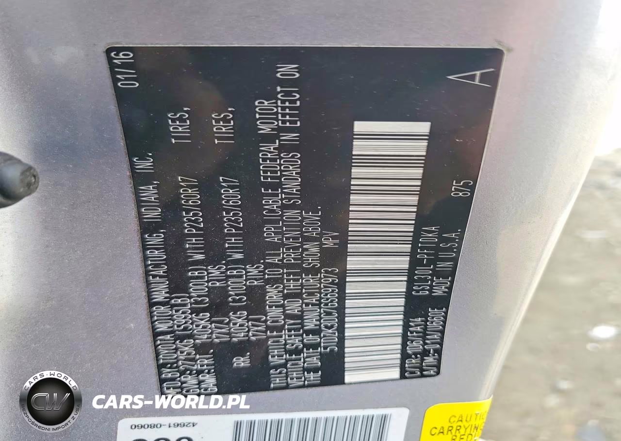 2016 Toyota Sienna L 7-Passenger VIN:5TDZK3DC7GS697973 - 14