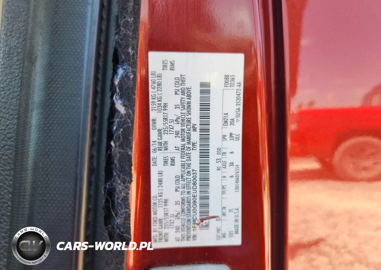 2014 Ford Escape Se VIN:1FMCU0G90EUD80037 - 13