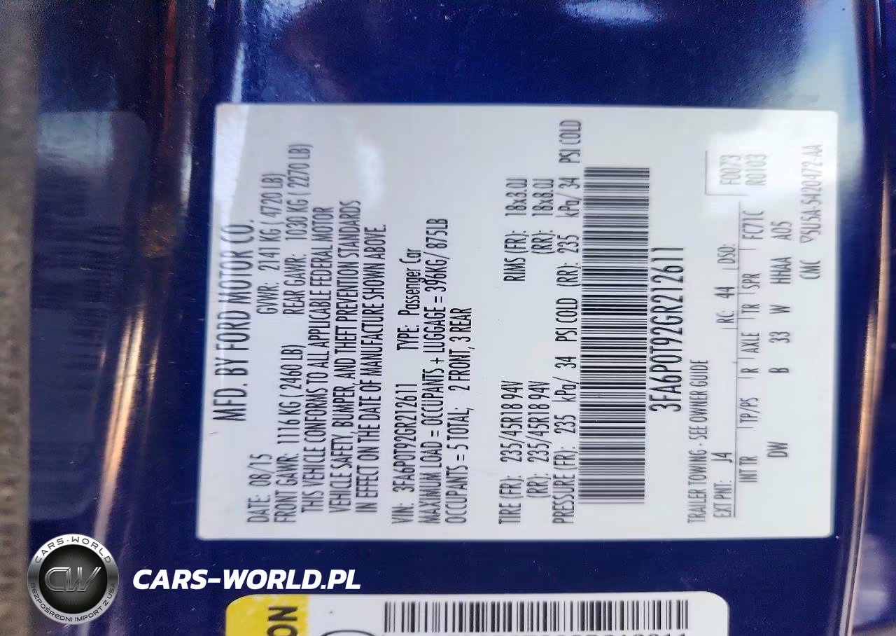 2016 Ford Fusion Se VIN:3FA6P0T92GR212611 - 12
