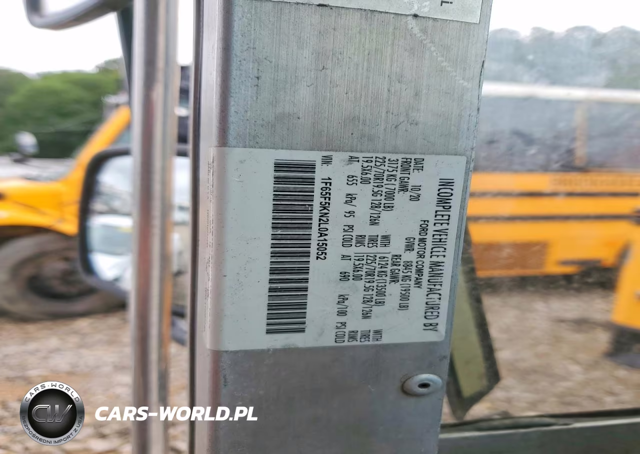 2020 Ford F59 Delivery Truck VIN:1F65F5KN2L0A15052 - 13