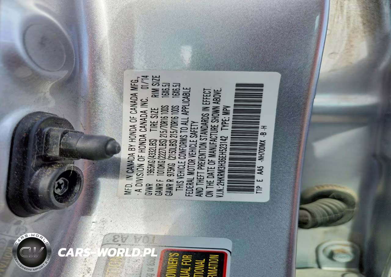 2014 Honda Cr-V Lx VIN:2HKRM3H36EH523142 - 13