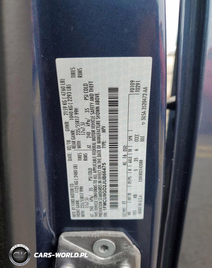 2018 Ford Escape Se VIN:1FMCU9GD2JUB66475 - 13