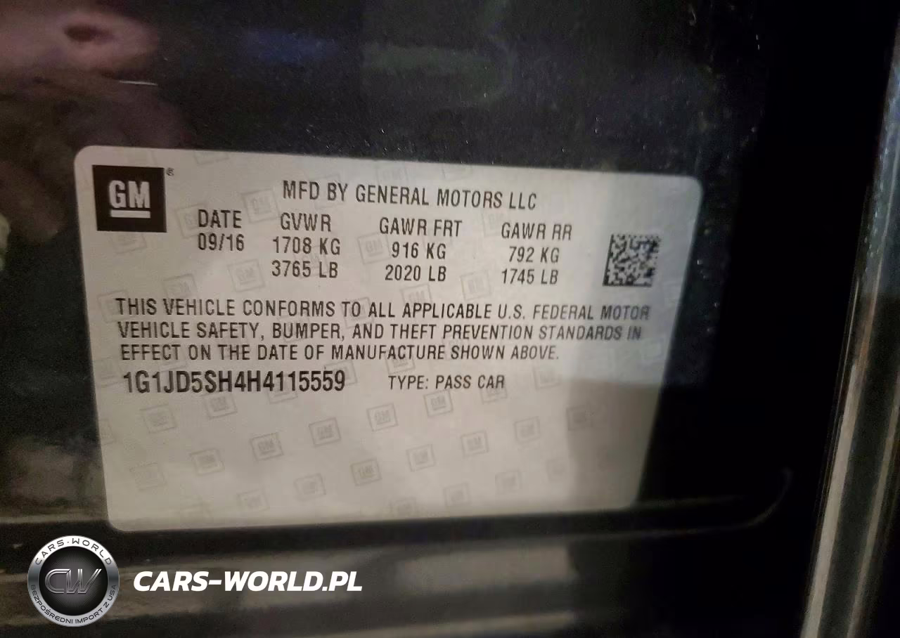 2017 Chevrolet Sonic Lt VIN:1G1JD5SH4H4115559 - 12