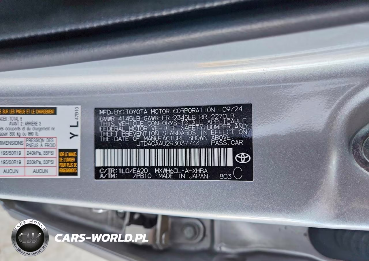 2024 Toyota Prius Limited VIN:JTDACAAU2R3037744 - 12