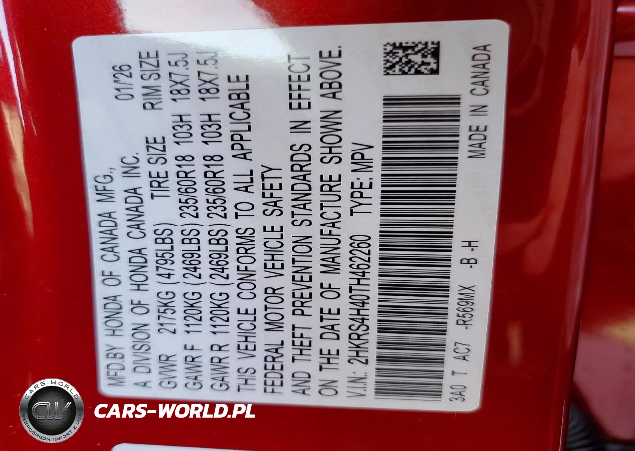 2026 Honda Cr-V Ex VIN:2HKRS4H40TH462260 - 13