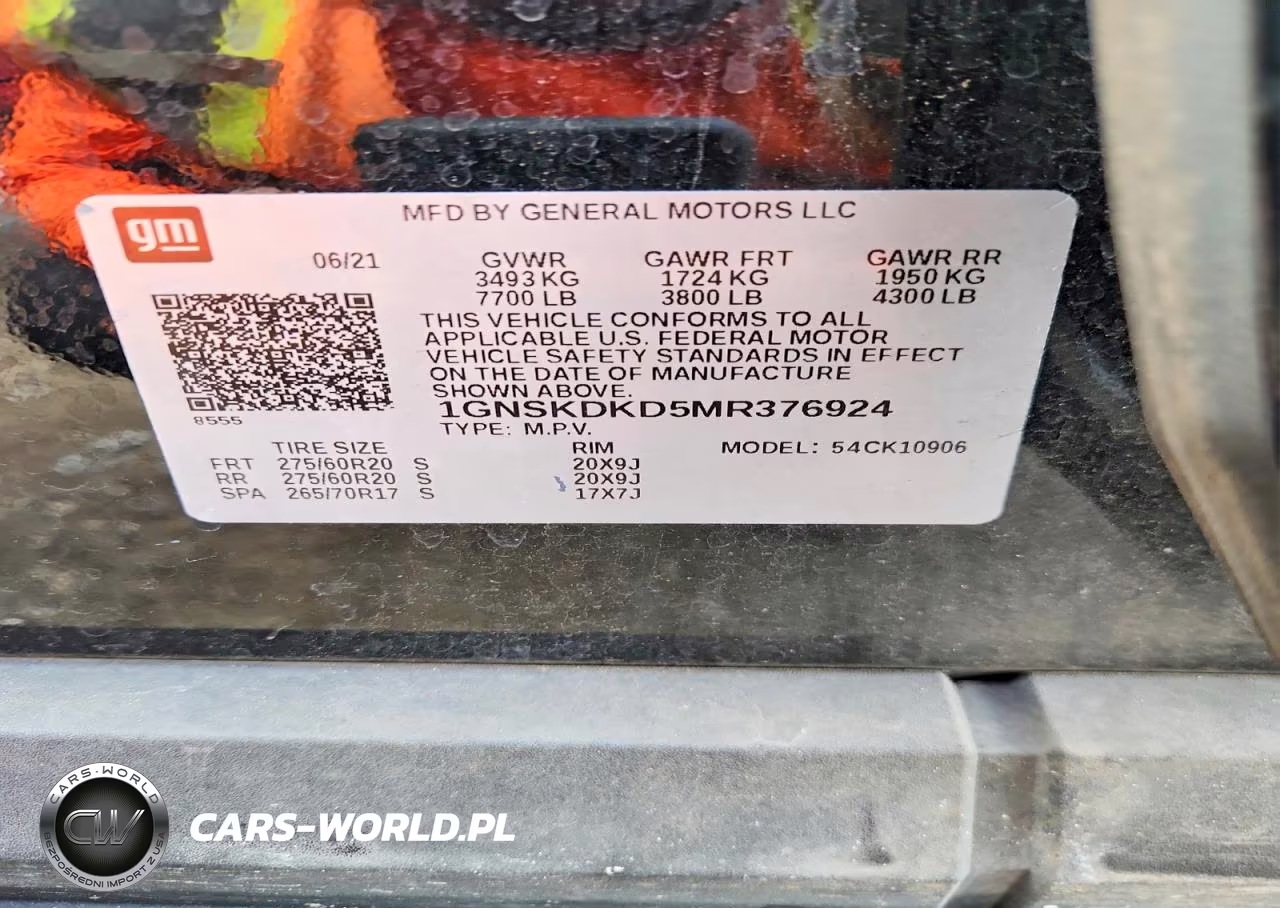 2021 Chevrolet Suburban K1500 Z71 VIN:1GNSKDKD5MR376924 - 13