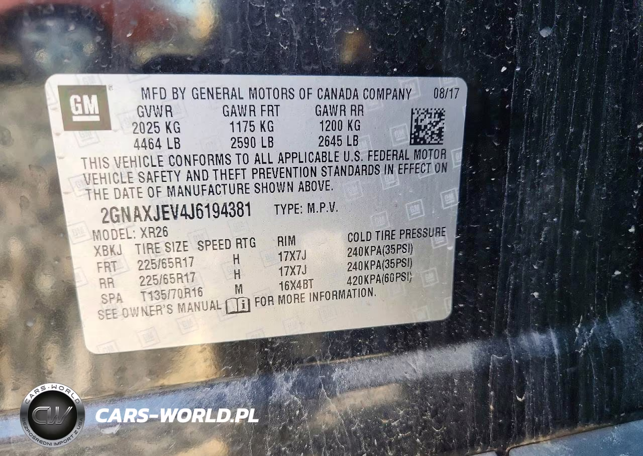 2018 Chevrolet Equinox Lt VIN:2GNAXJEV4J6194381 - 13