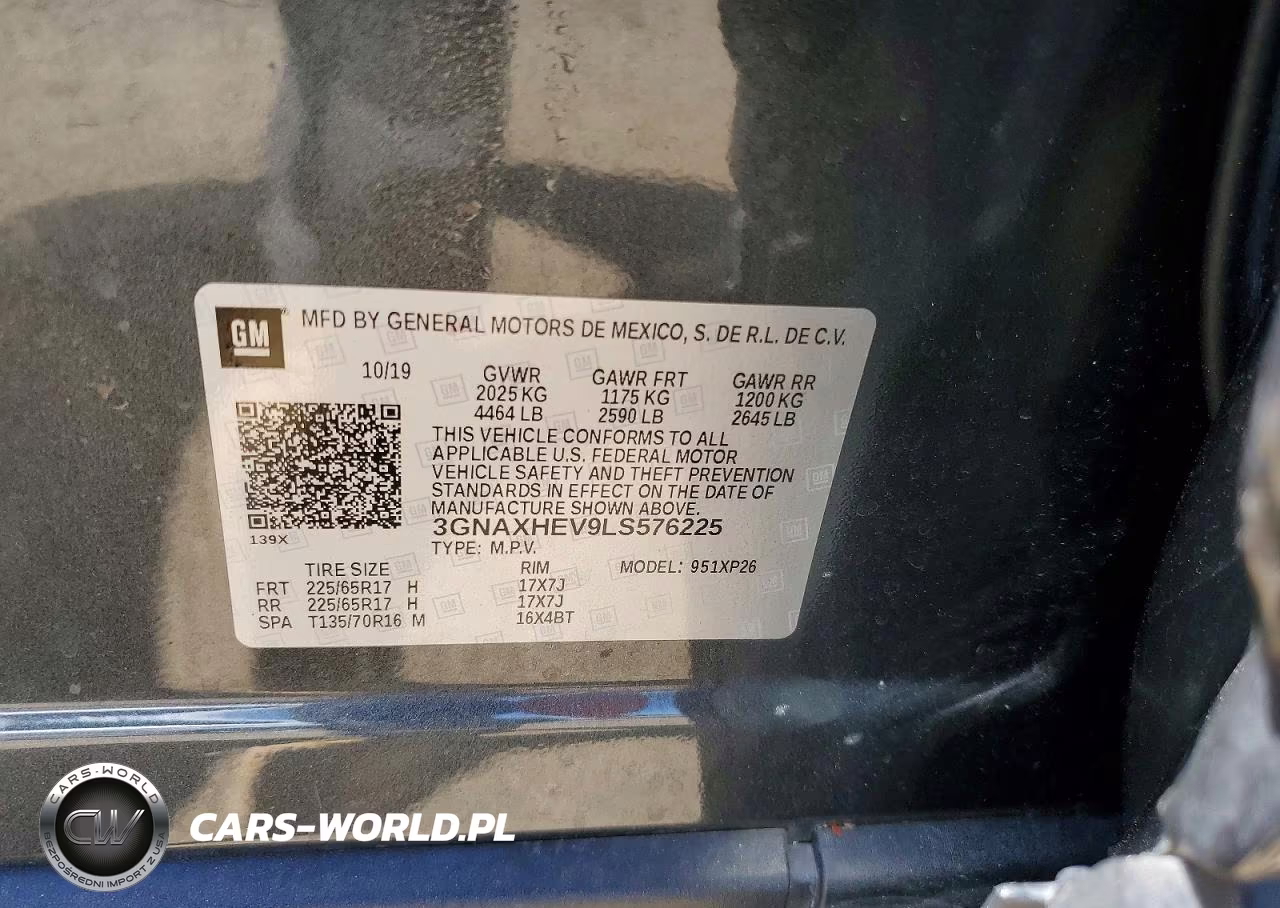 2020 Chevrolet Equinox Ls VIN:3GNAXHEV9LS576225 - 13
