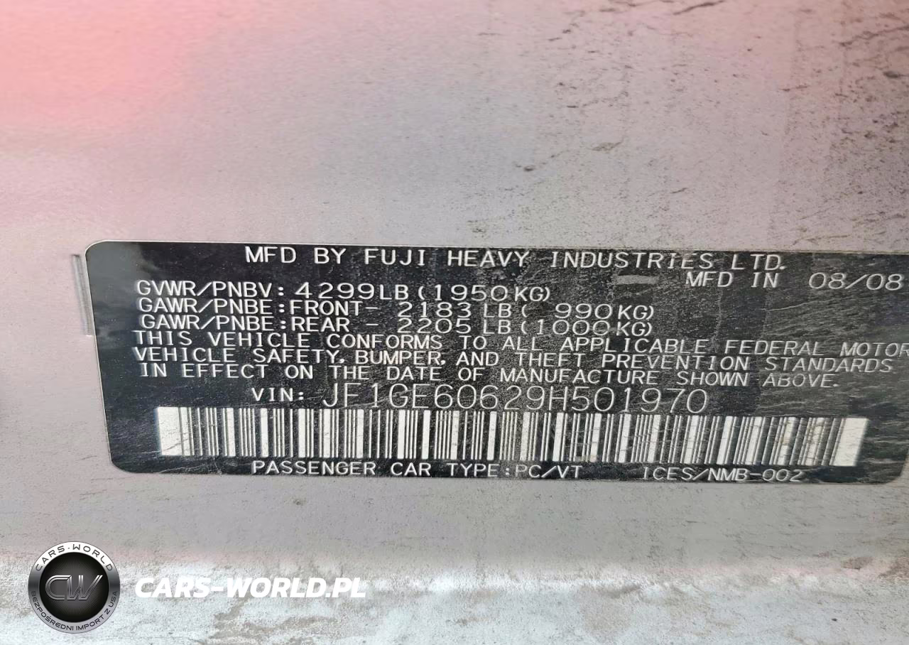 2009 Subaru Impreza 2.5I Premium VIN:JF1GE60629H501970 - 12