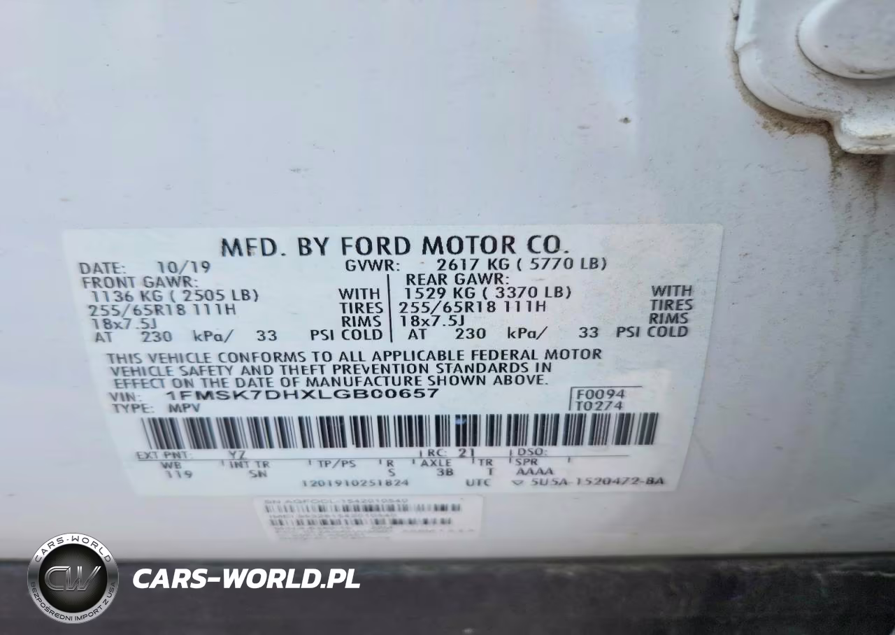 2020 Ford Explorer Xlt VIN:1FMSK7DHXLGB00657 - 13