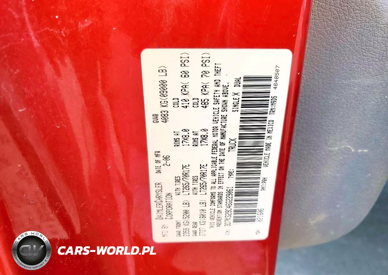 2006 Dodge Ram 2500 VIN:3D7KS29C46G229061 - 12