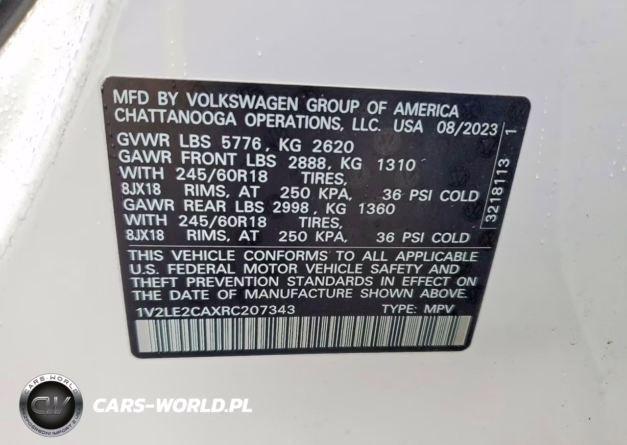 2024 Volkswagen Atlas Cross Sport Se VIN:1V2LE2CAXRC207343 - 14