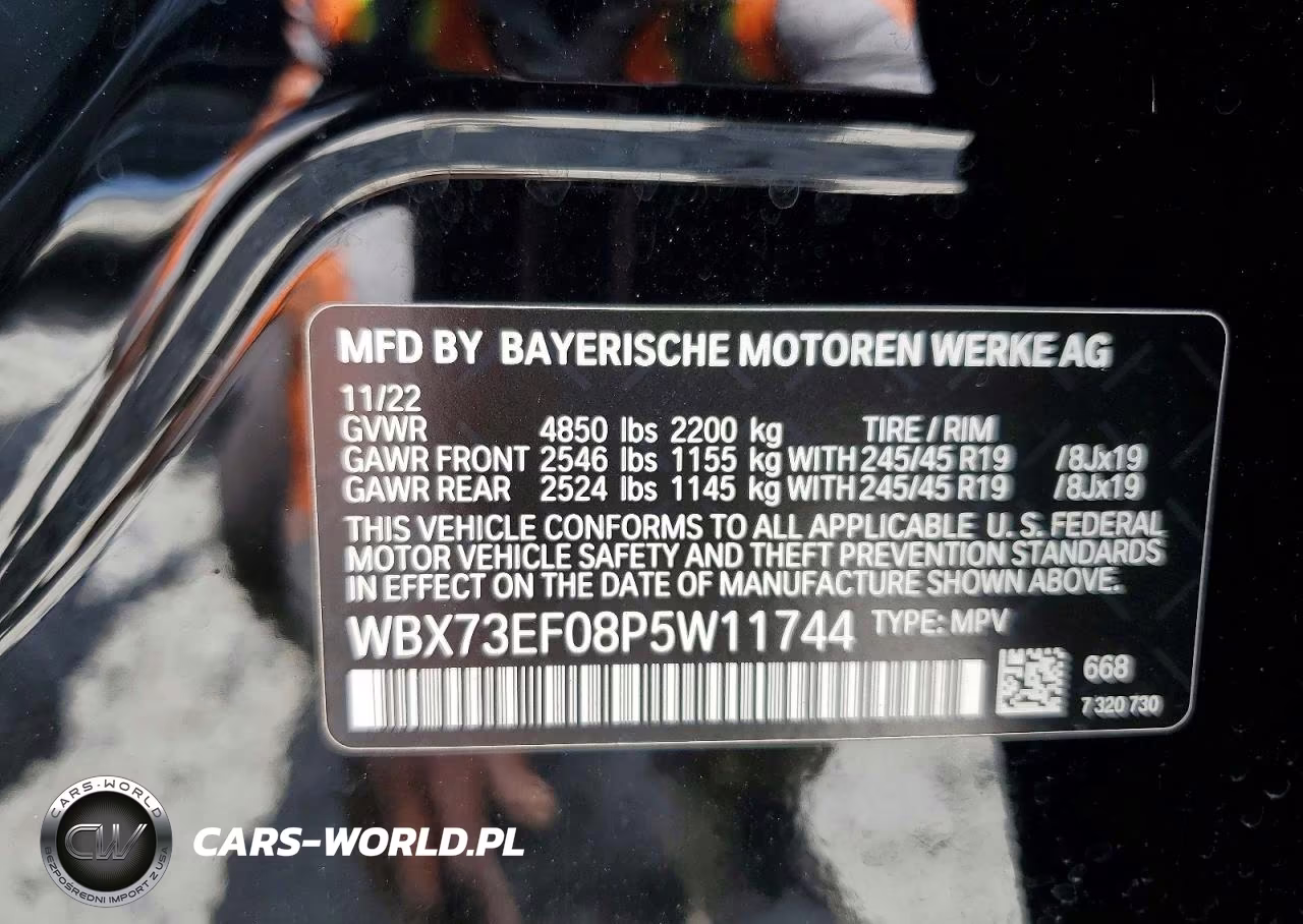 2023 Toyota 4 Wheel Dr VIN:WBX73EF08P5W11744 - 13