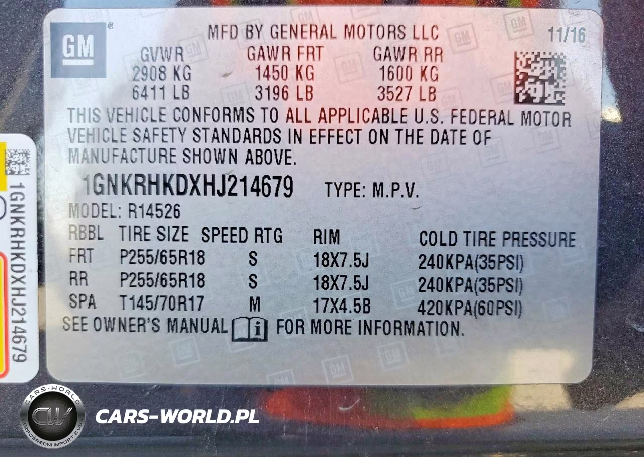2017 Chevrolet Traverse Lt VIN:1GNKRHKDXHJ214679 - 13