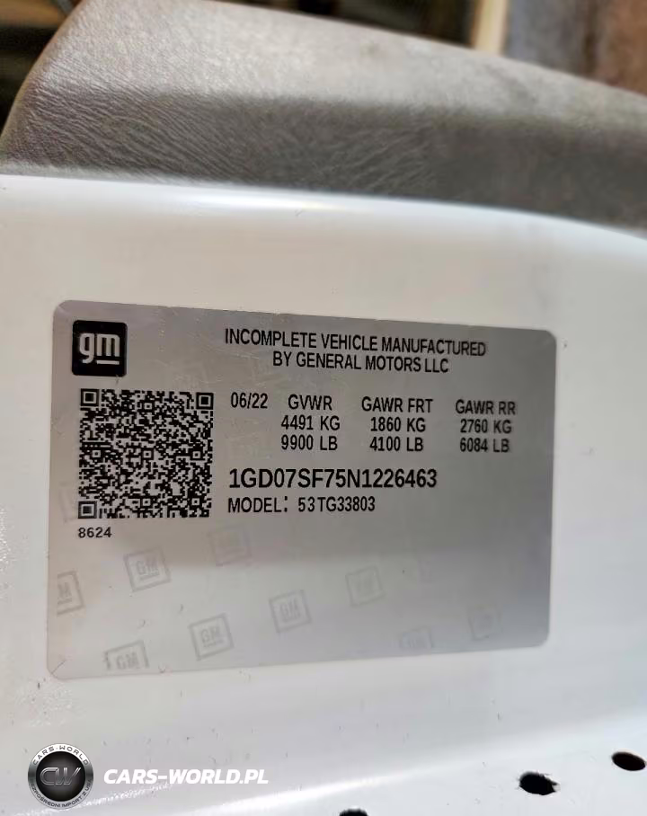 2022 GMC Savana Delivery Truck VIN:1GD07SF75N1226463 - 13