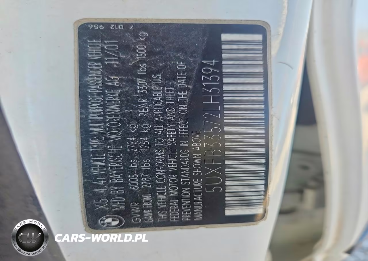 2002 BMW X5 4.4I VIN:5UXFB33572LH31394 - 12