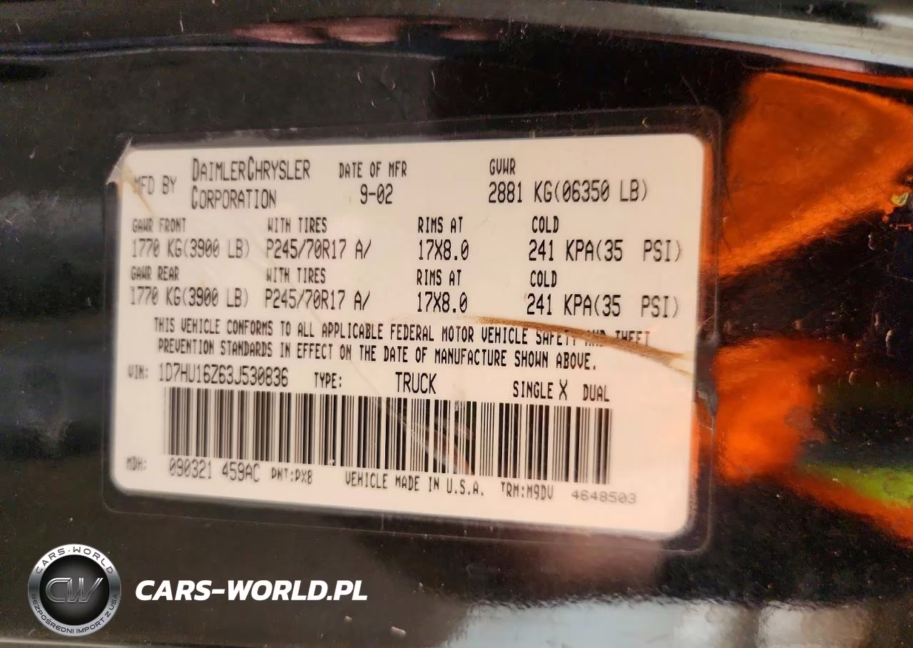 2003 Dodge Ram 1500 St VIN:1D7HU16Z63J530836 - 12