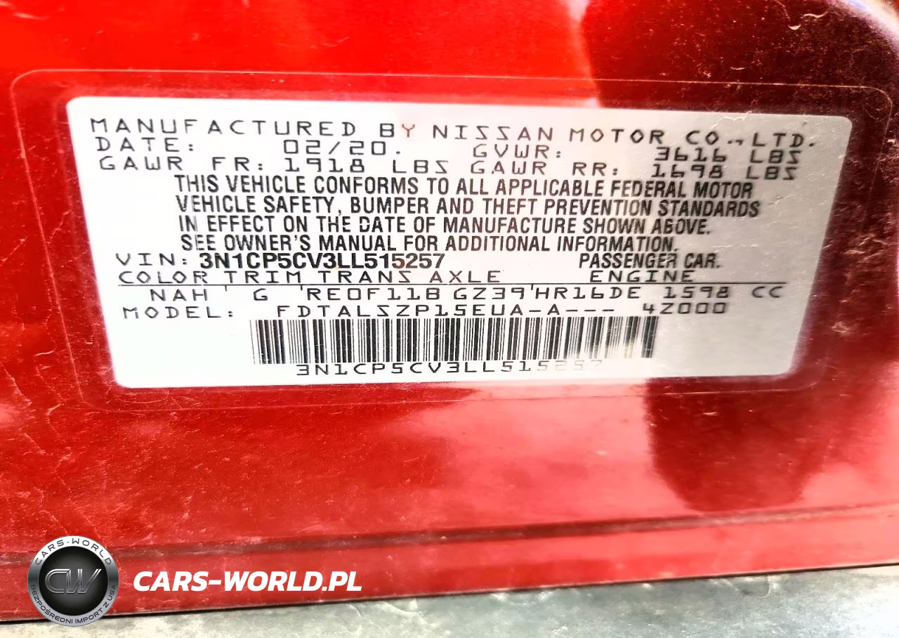 2020 Nissan Kicks Sv VIN:3N1CP5CV3LL515257 - 13