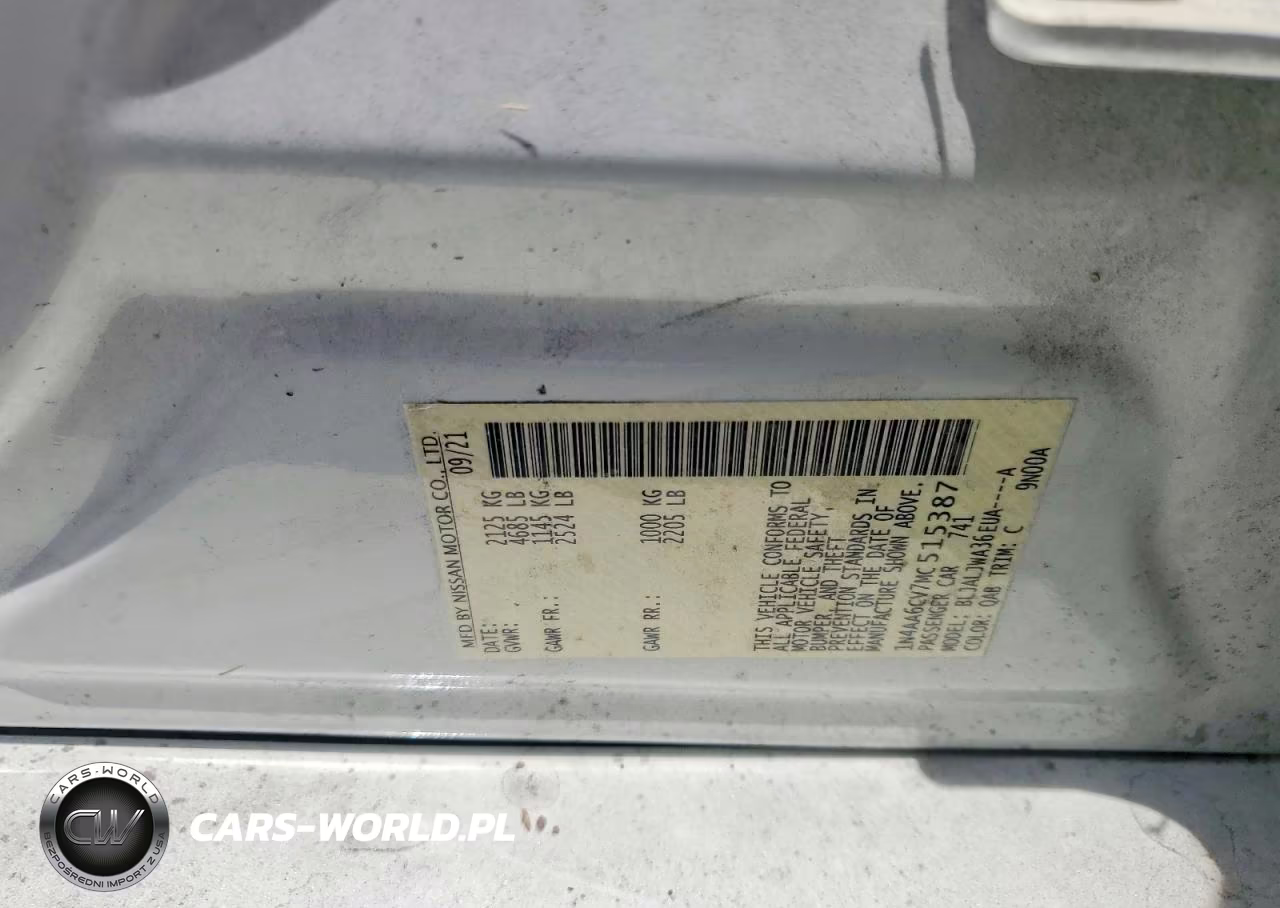 2021 Nissan Maxima Sv VIN:1N4AA6CV7MC515387 - 12