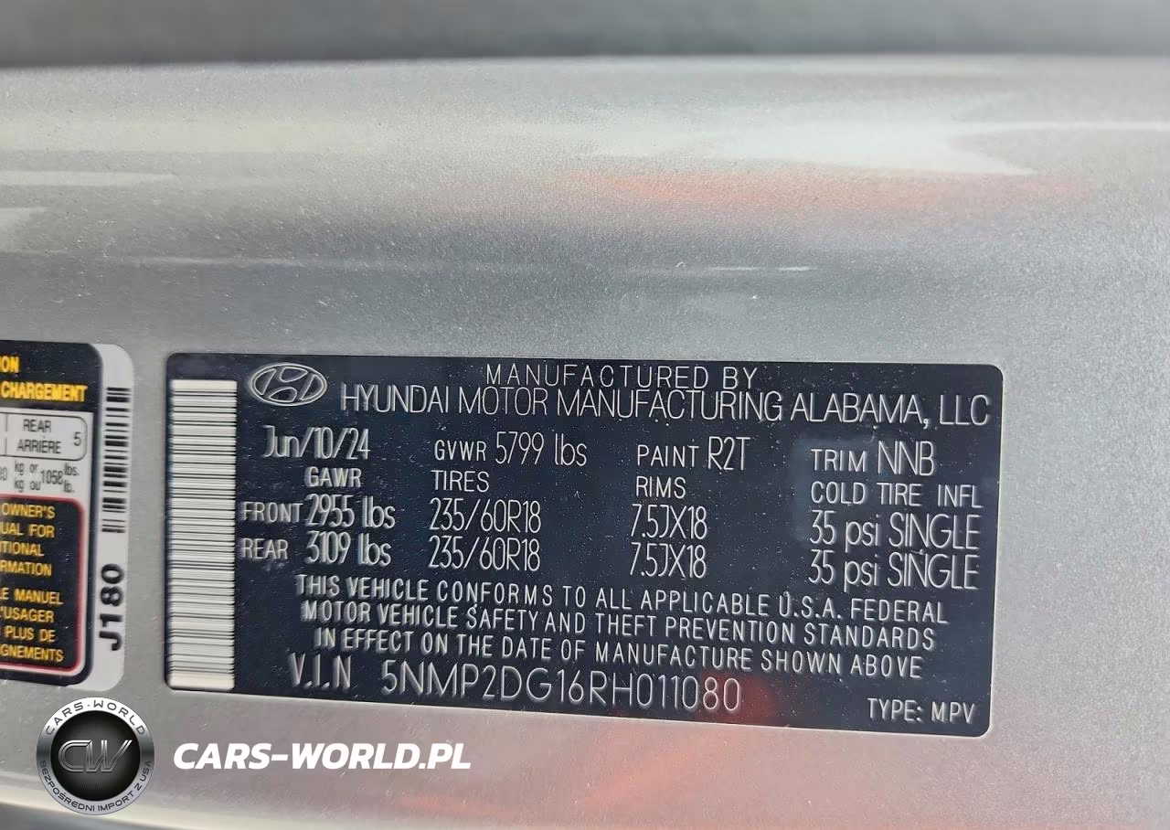 2024 Hyundai Santa Fe Sel VIN:5NMP2DG16RH011080 - 13