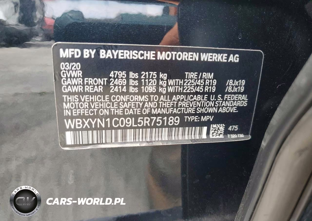 2020 BMW X2 M35I VIN:WBXYN1C09L5R75189 - 12