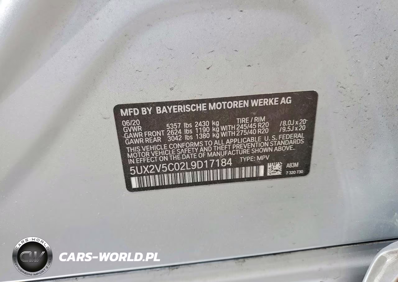 2020 BMW X4 xDrivem40I VIN:5UX2V5C02L9D17184 - 12