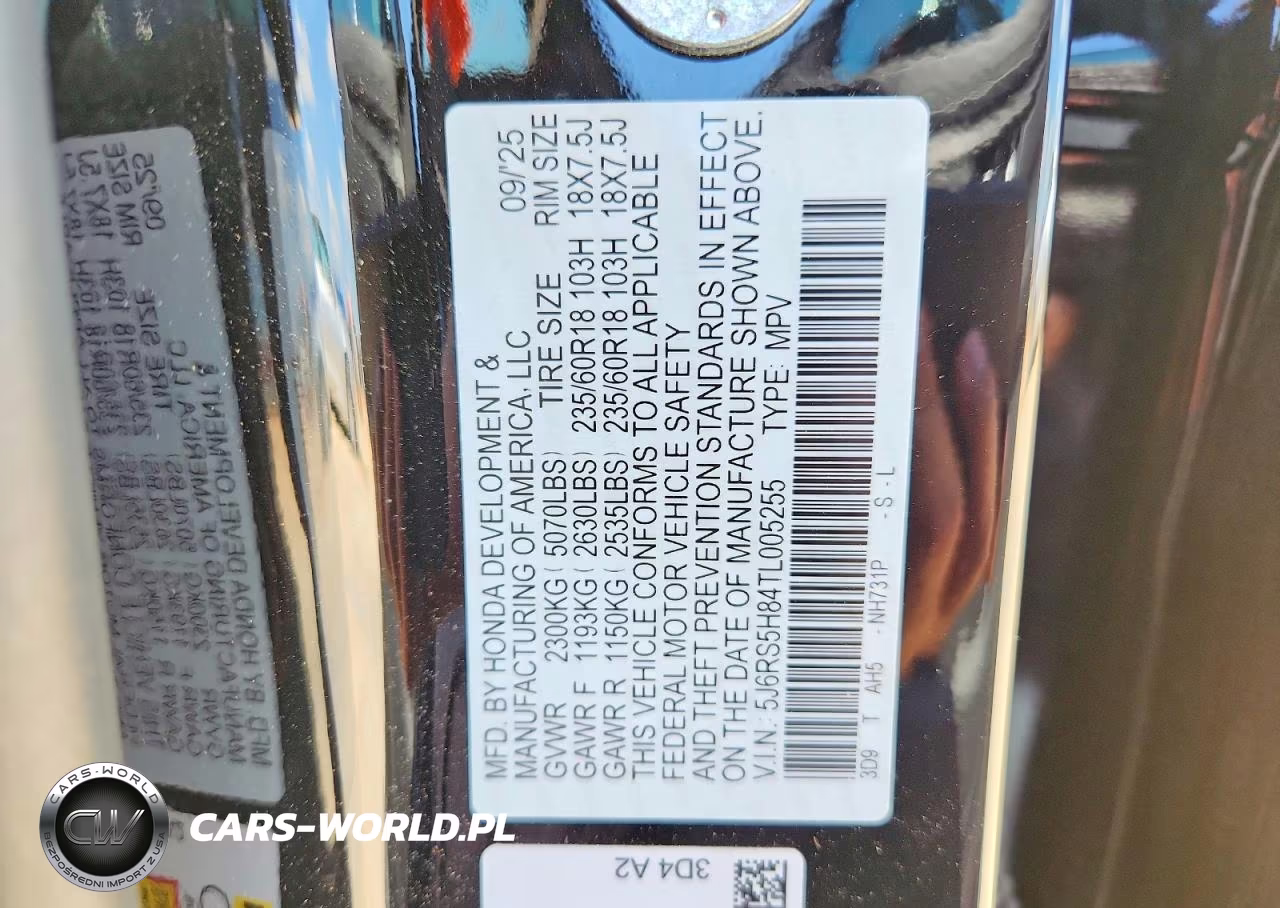 2026 Honda Cr-V Sport-L VIN:5J6RS5H84TL005255 - 13