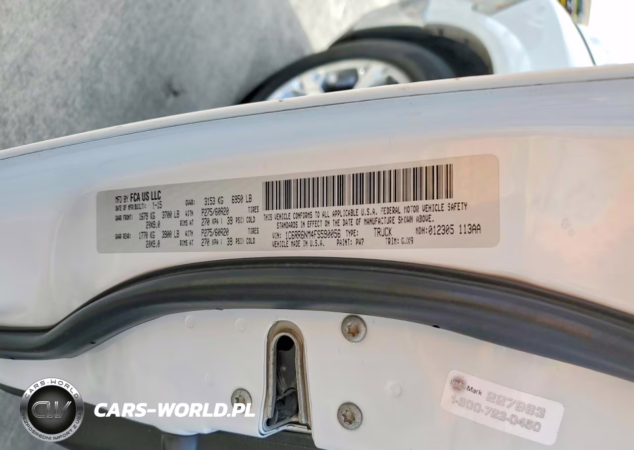 2015 Ram 1500 Laramie VIN:1C6RR6NM4FS590056 - 12