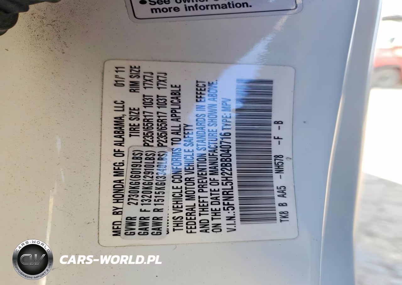 2011 Honda Odyssey Lx VIN:5FNRL5H22BB040716 - 14