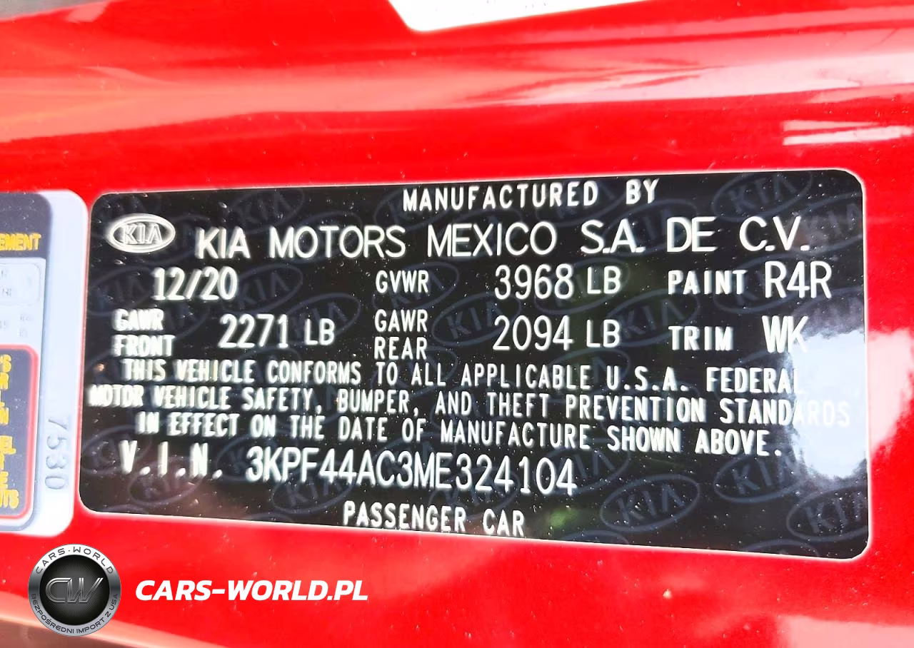2021 Kia Forte Gt VIN:3KPF44AC3ME324104 - 12