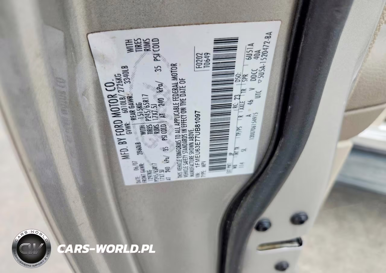2007 Ford Explorer Xlt VIN:1FMEU63E77UB81097 - 13