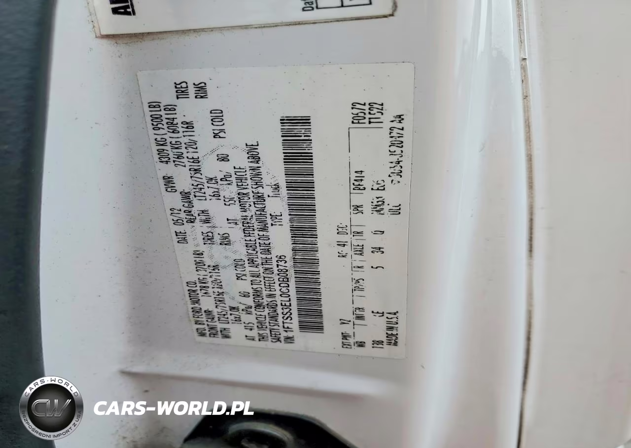 2012 Ford Econoline E350 Super Duty Van VIN:1FTSS3EL0CDB08736 - 13