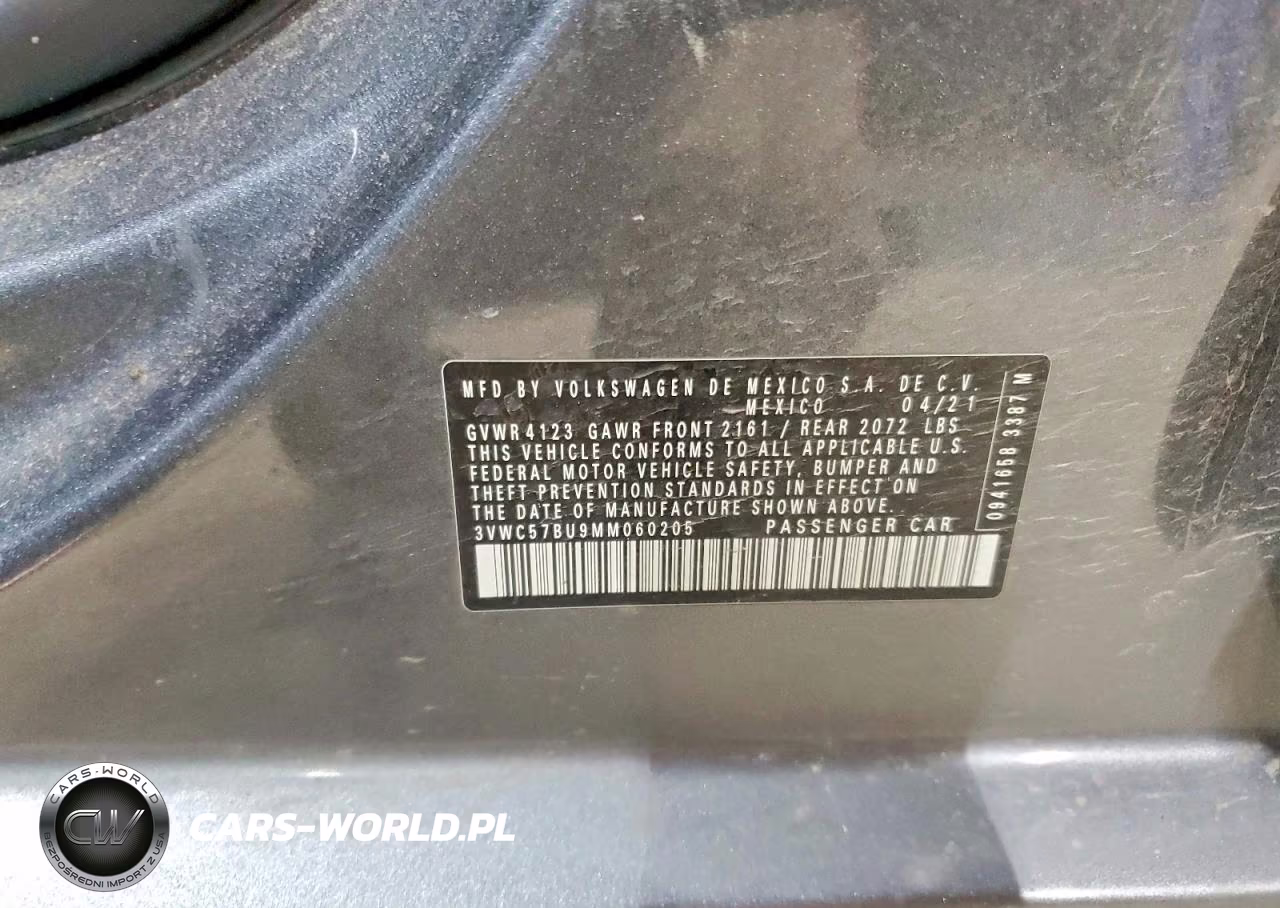 2021 Volkswagen Jetta S VIN:3VWC57BU9MM060205 - 12