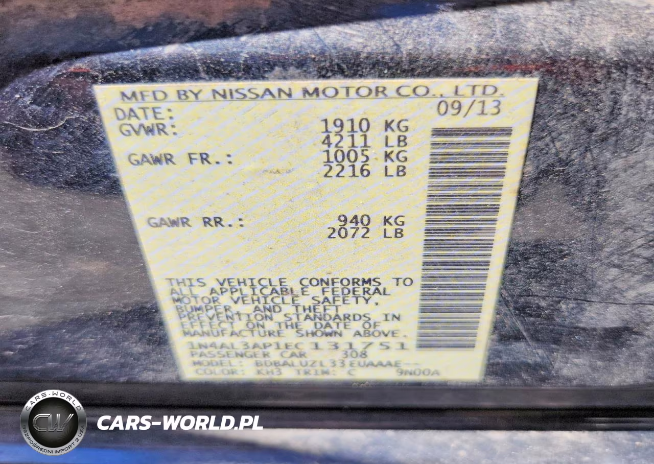 2014 Nissan Altima 2.5 Sv VIN:1N4AL3AP1EC131751 - 12