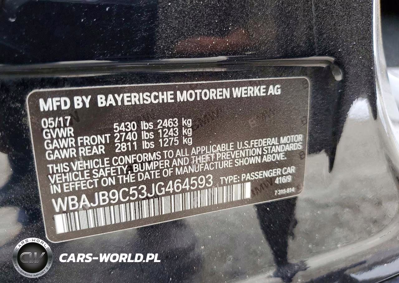 2018 BMW M550Xi VIN:WBAJB9C53JG464593 - 12