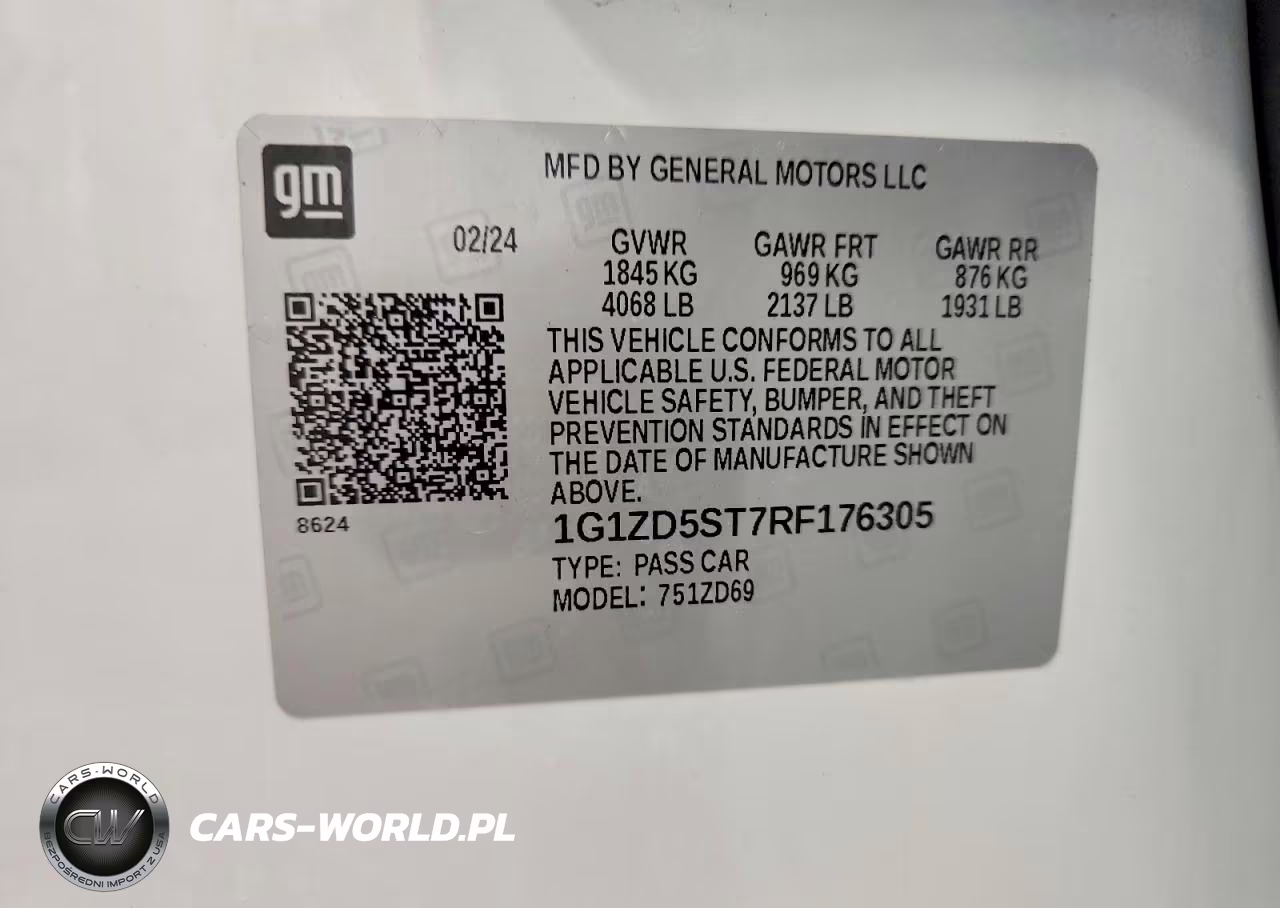 2024 Chevrolet Malibu Lt VIN:1G1ZD5ST7RF176305 - 13