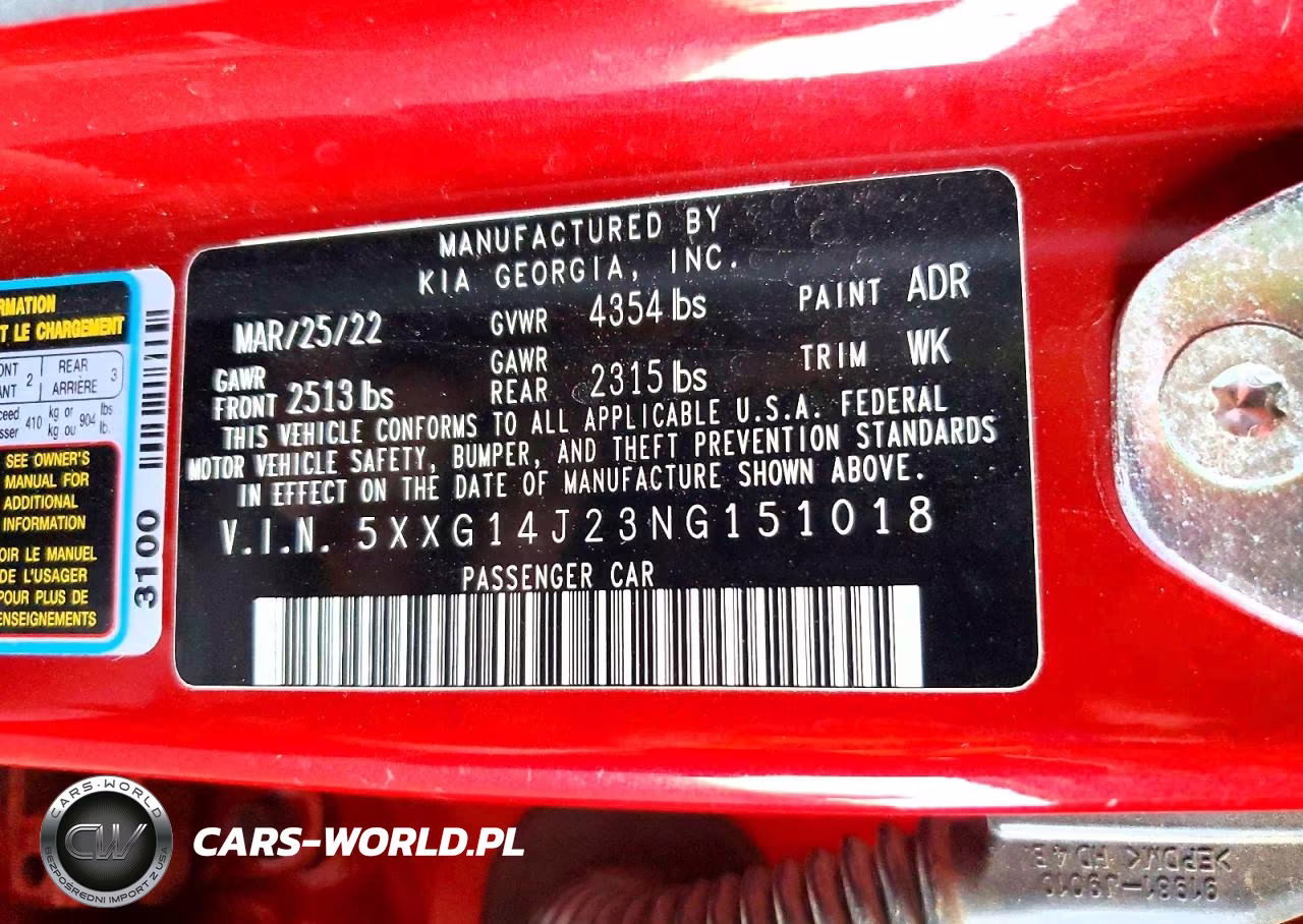 2022 Kia K5 Lxs VIN:5XXG14J23NG151018 - 13