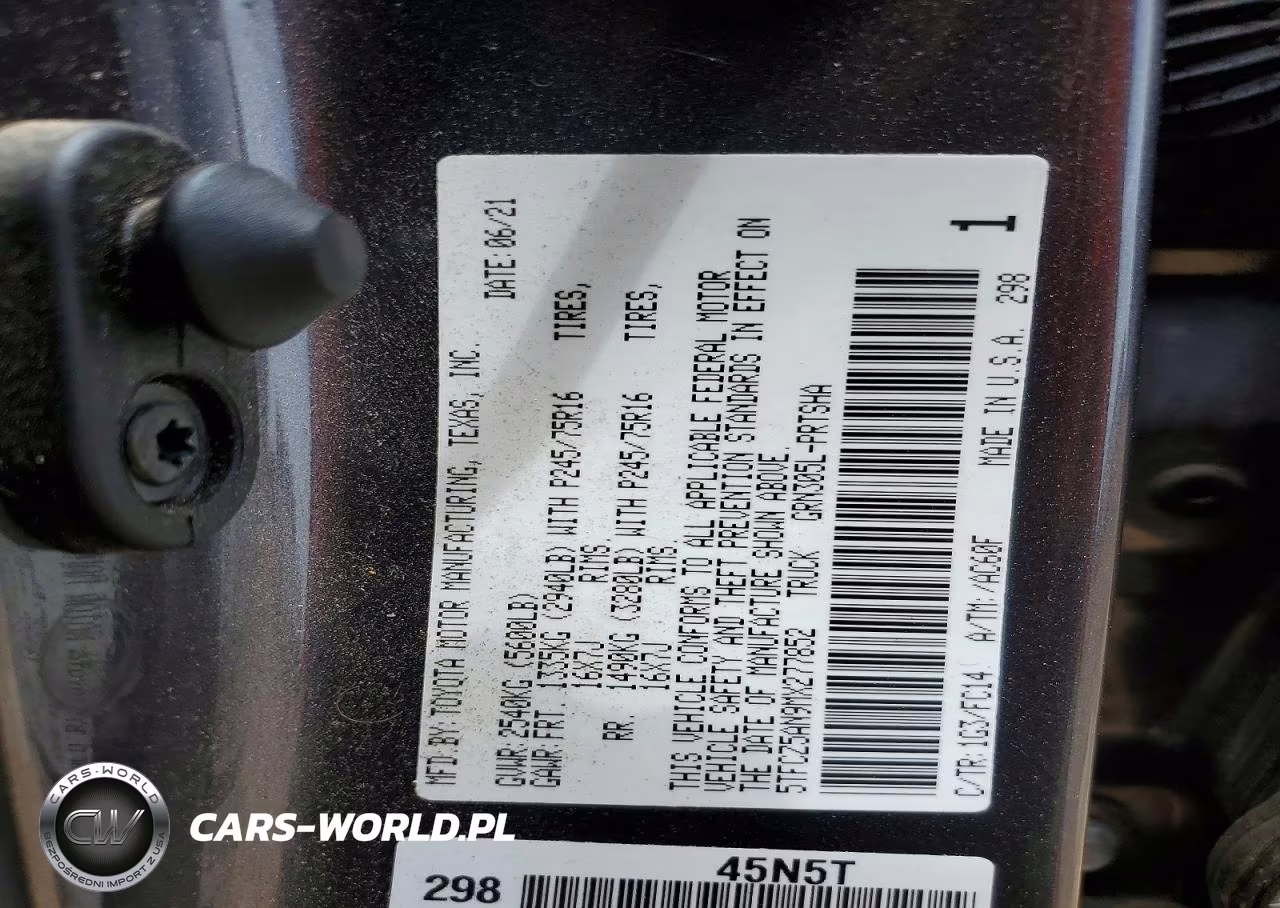 2021 Toyota Tacoma Sr5 V6 VIN:5TFCZ5AN9MX277852 - 12