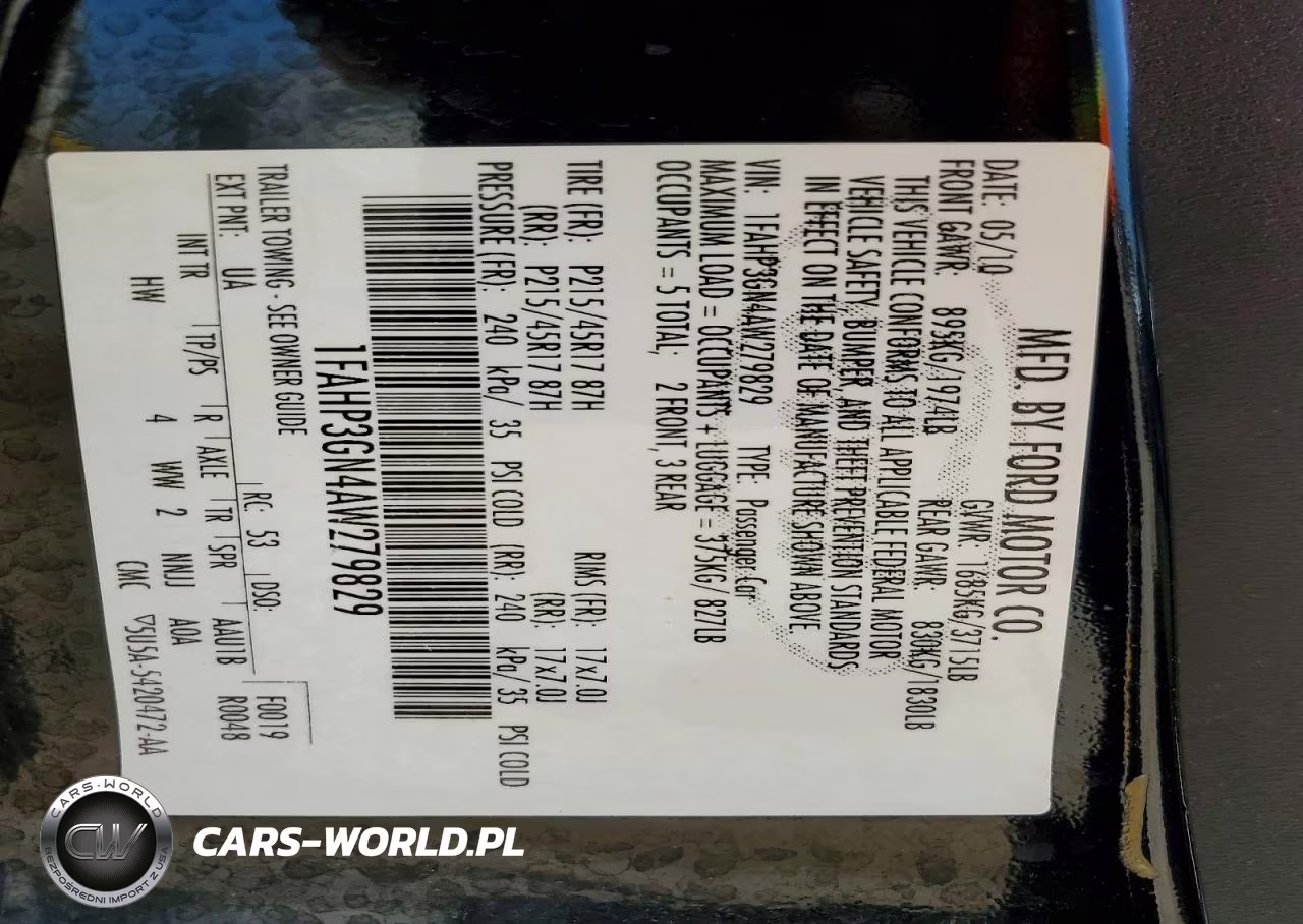 2010 Ford Focus Ses VIN:1FAHP3GN4AW279829 - 12