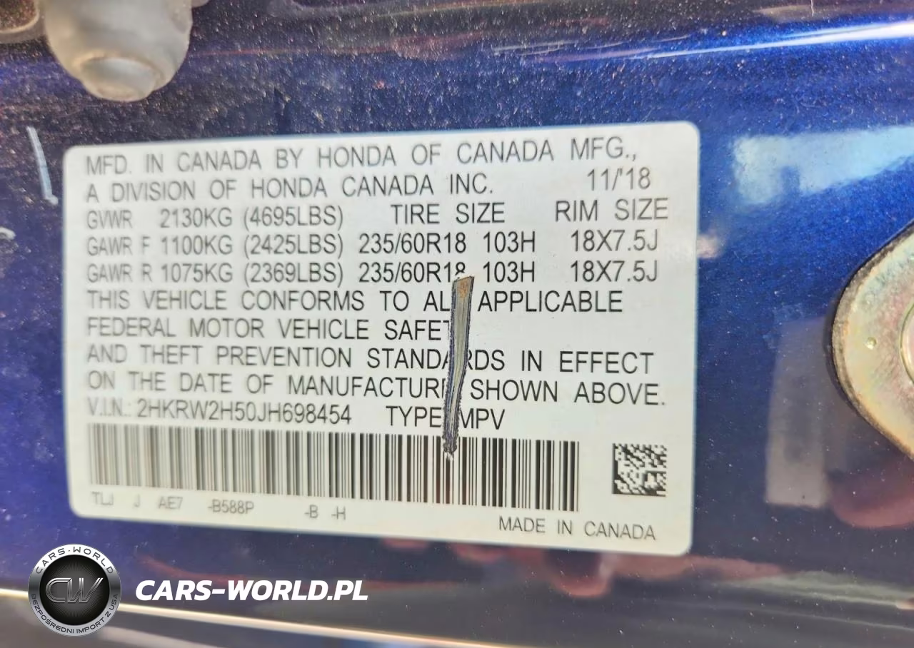 2018 Honda Cr-V Ex VIN:2HKRW2H50JH698454 - 13