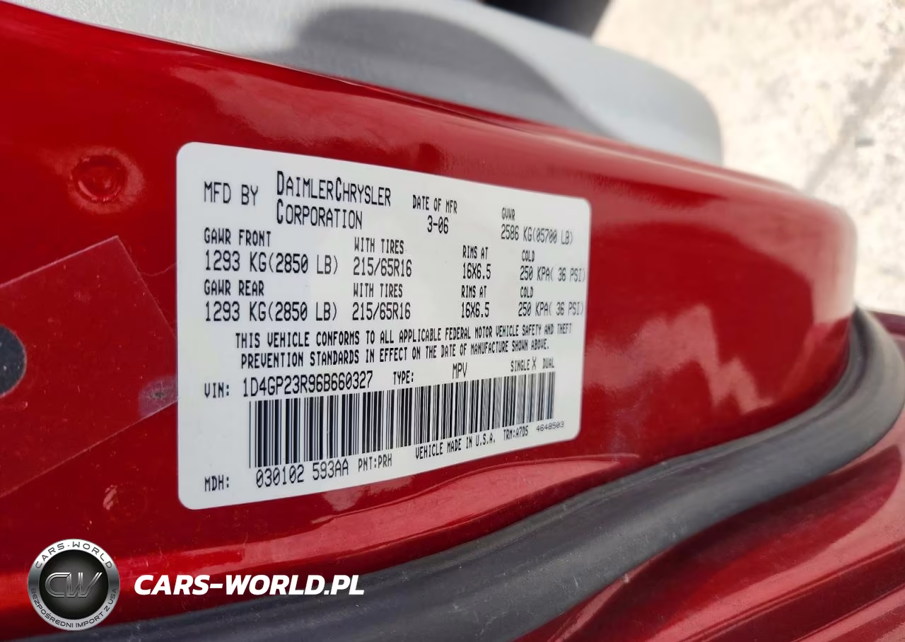 2006 Dodge Grand Caravan C VIN:1D4GP23R96B660327 - 13