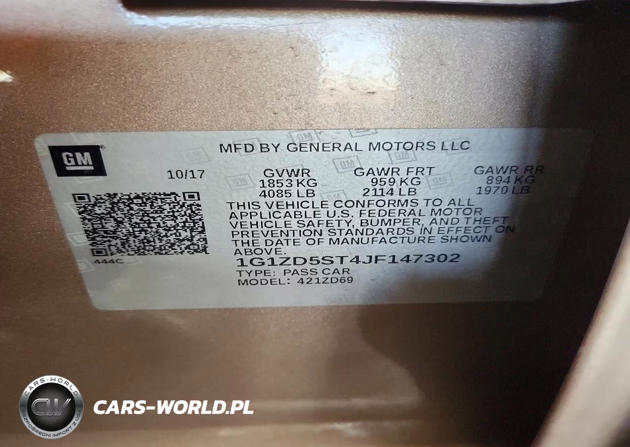 2018 Chevrolet Malibu Lt VIN:1G1ZD5ST4JF147302 - 12