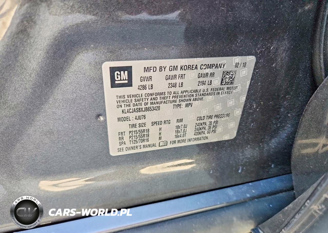 2018 Buick Encore Preferred VIN:KL4CJASBXJB653420 - 13