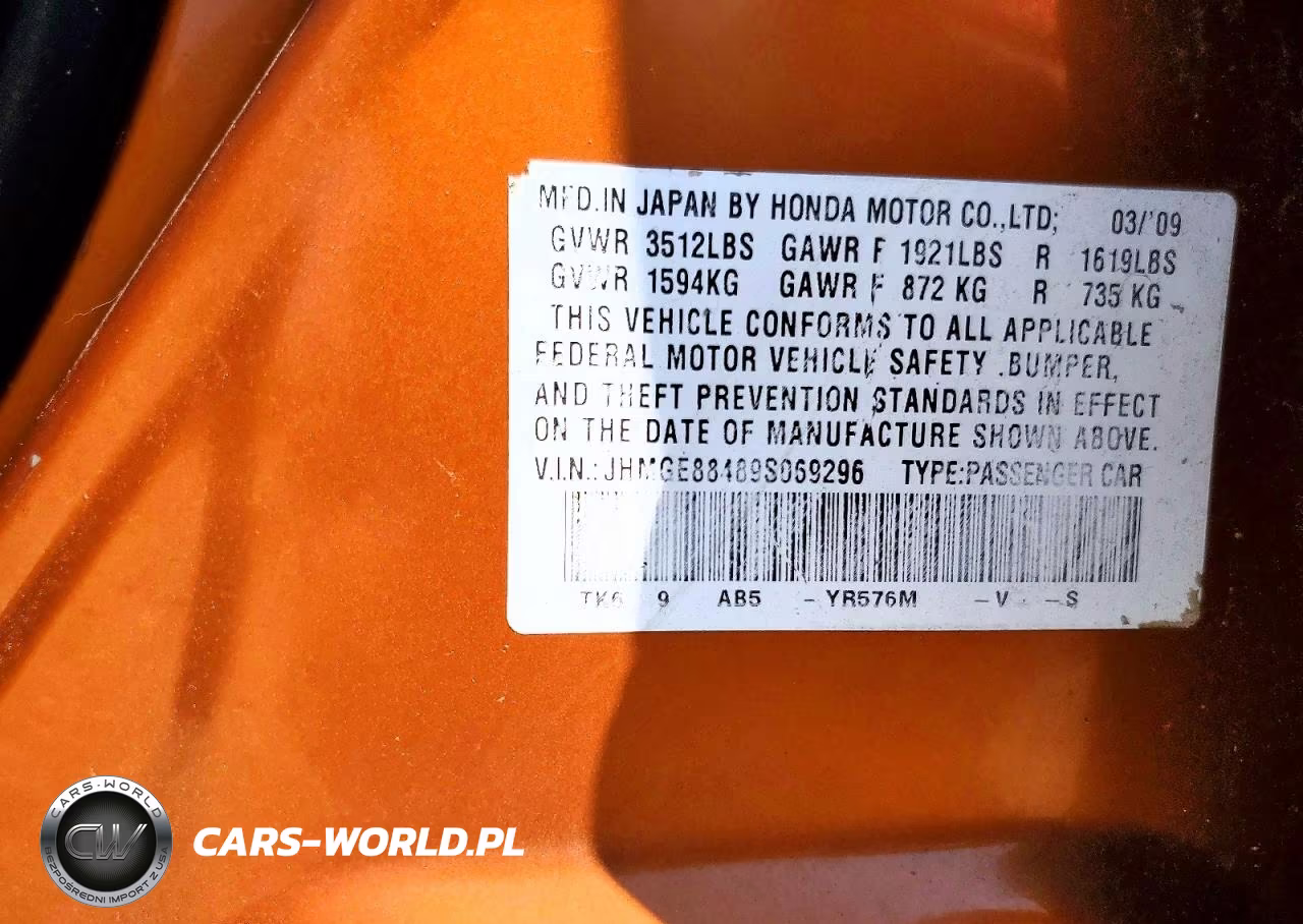 2009 Honda Fit Sport VIN:JHMGE88489S069296 - 12